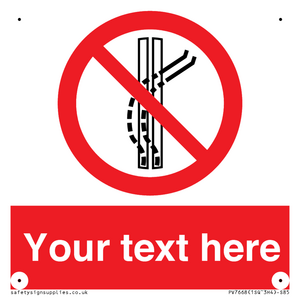 Custom prohibition Do not leave the tow track